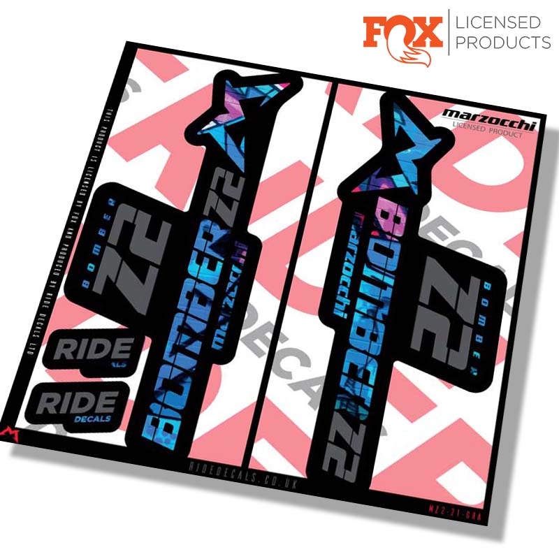 Marzocchi Z2 fork decals- graffiti- ride decals