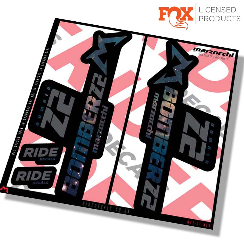 Marzocchi Z2 Fork Decals Nebula - Ride Decals /Licensed by Marzocchi