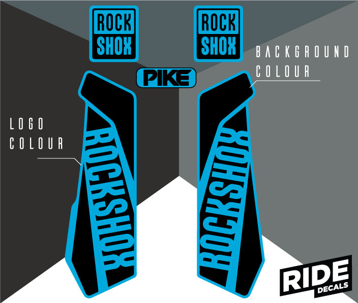 Custom rockshox clearance decals