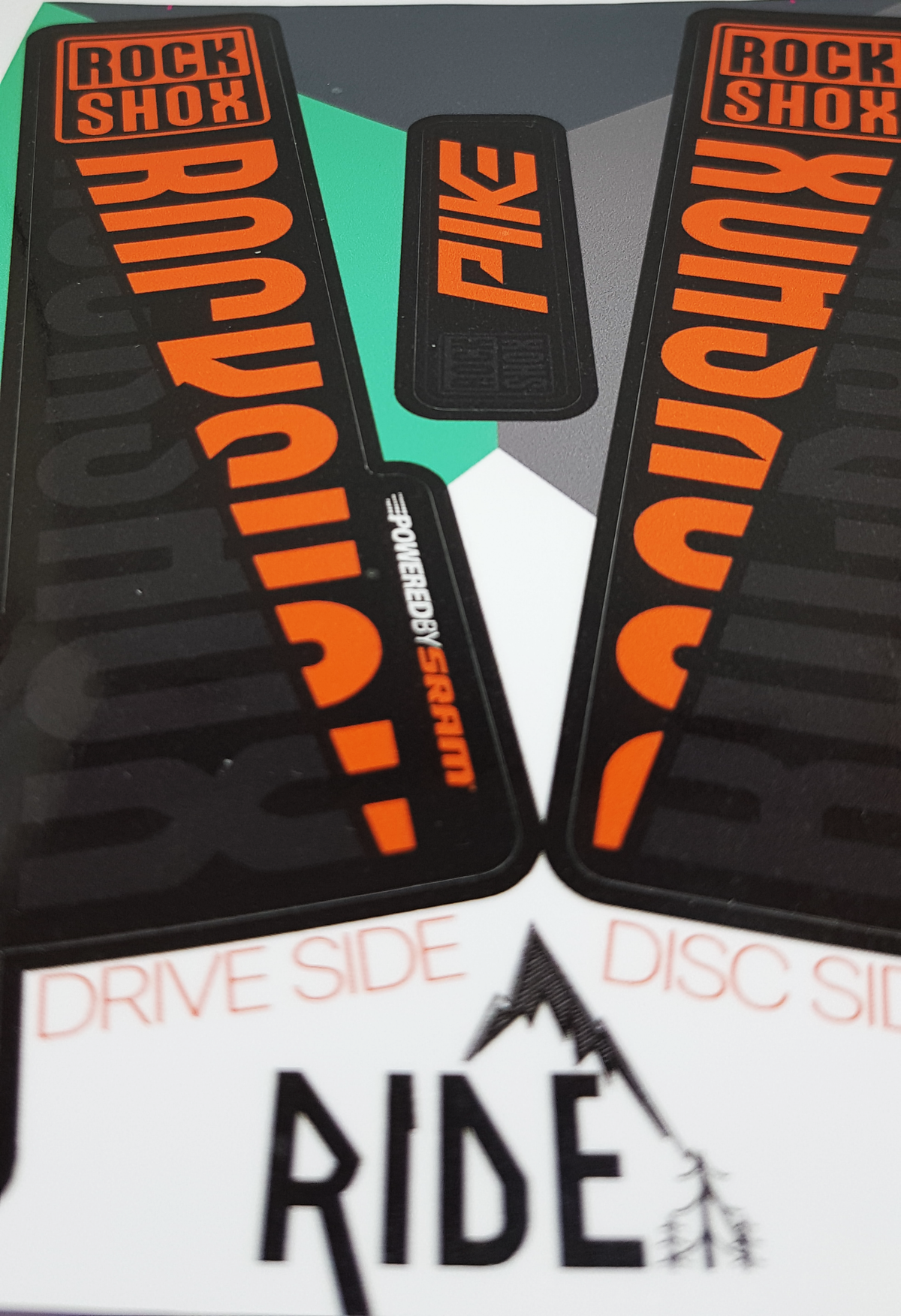 Ride Decals Pike 2018 Stickers - Orange/Black