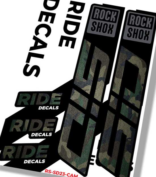 RockShox SID MY23 Fork Decals | Camo | Ride Decals