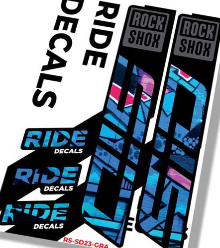 RockShox SID MY23 Fork Decals | Graffiti | Ride Decals