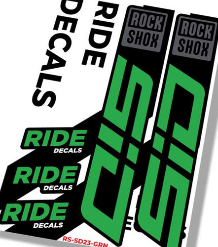 RockShox SID MY23 Fork Decals | Green | Ride Decals