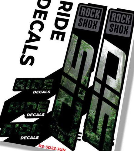 RockShox SID MY23 Fork Decals | Jungle | Ride Decals