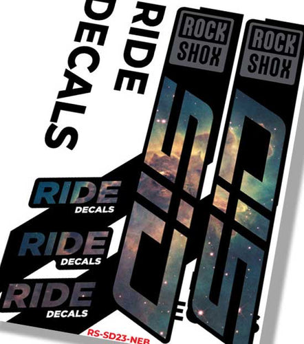 RockShox SID MY23 Fork Decals | Nebula | Ride Decals