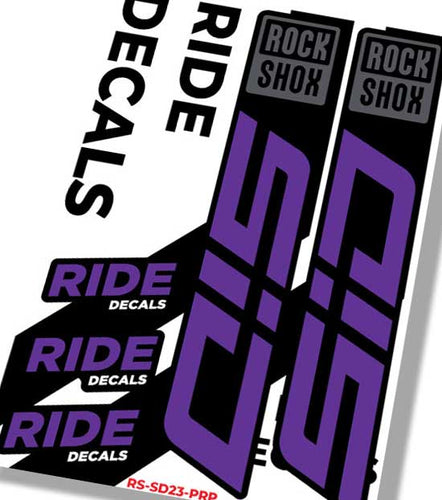 RockShox SID MY23 Fork Decals | Purple | Ride Decals