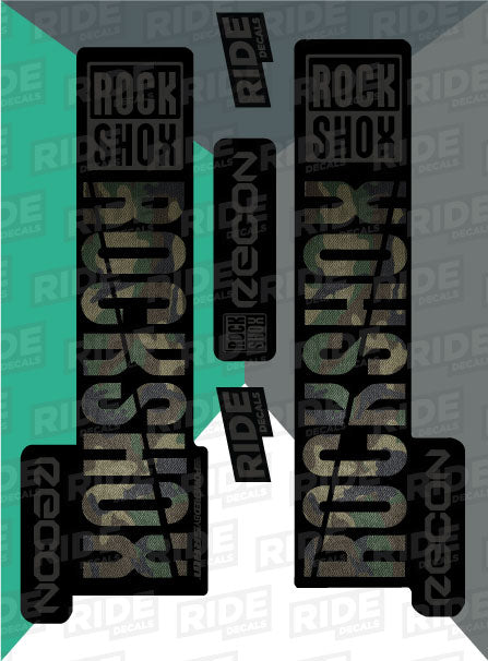 RockShox Recon Camo Decals/Stickers 2018 Fork
