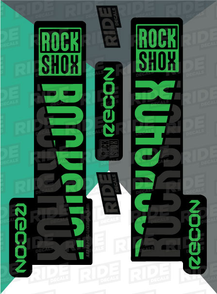 RockShox Recon Green Decals/Stickers 2018 Fork