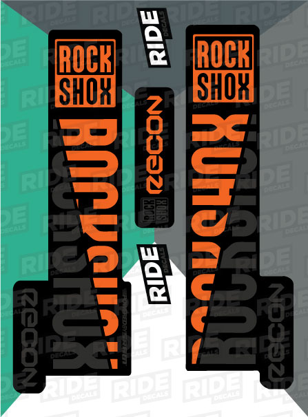 RockShox Recon Orange Decals/Stickers 2018 Fork