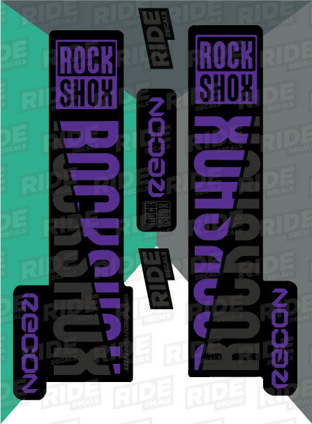 RockShox Recon purple Decals/Stickers 2018 Fork
