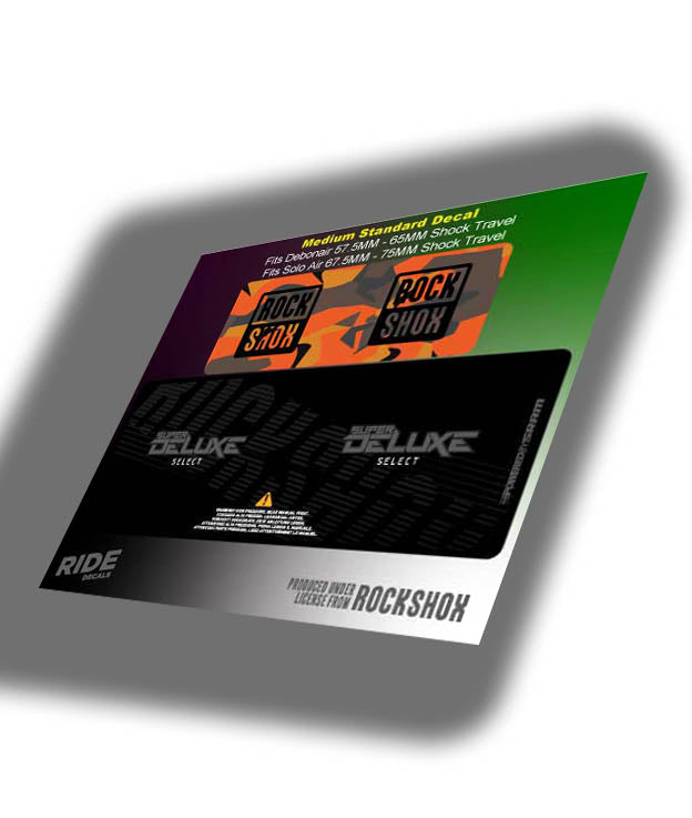 Super Deluxe Select Decals, Fire Camp - Ride Decals, made in the UK