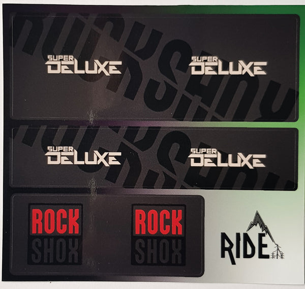 Adesivi Rockshox Sektor 2018 Replica Nero/stealth Per Forcella