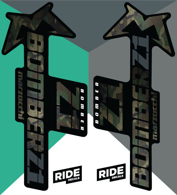 marzocchi z1 fork stickers/decals 2018 - camo
