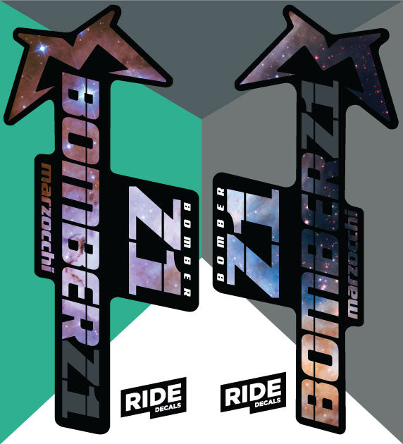 marzocchi z1 fork stickers/decals 2018 - Nebula