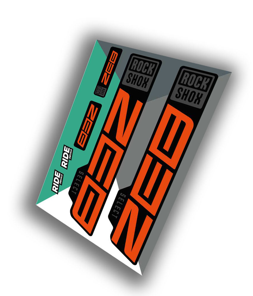 Rockshox Zeb Select Decals | Orange | 2021