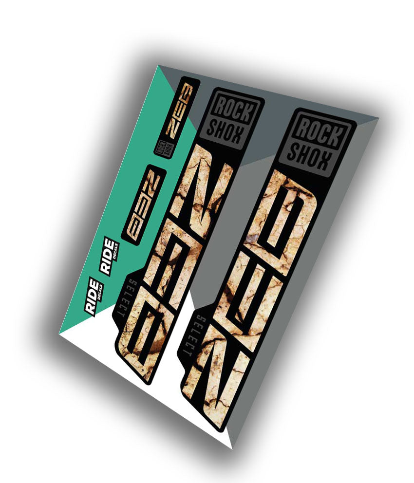 Rockshox Zeb Select Decals | Scorched Earth | 2021