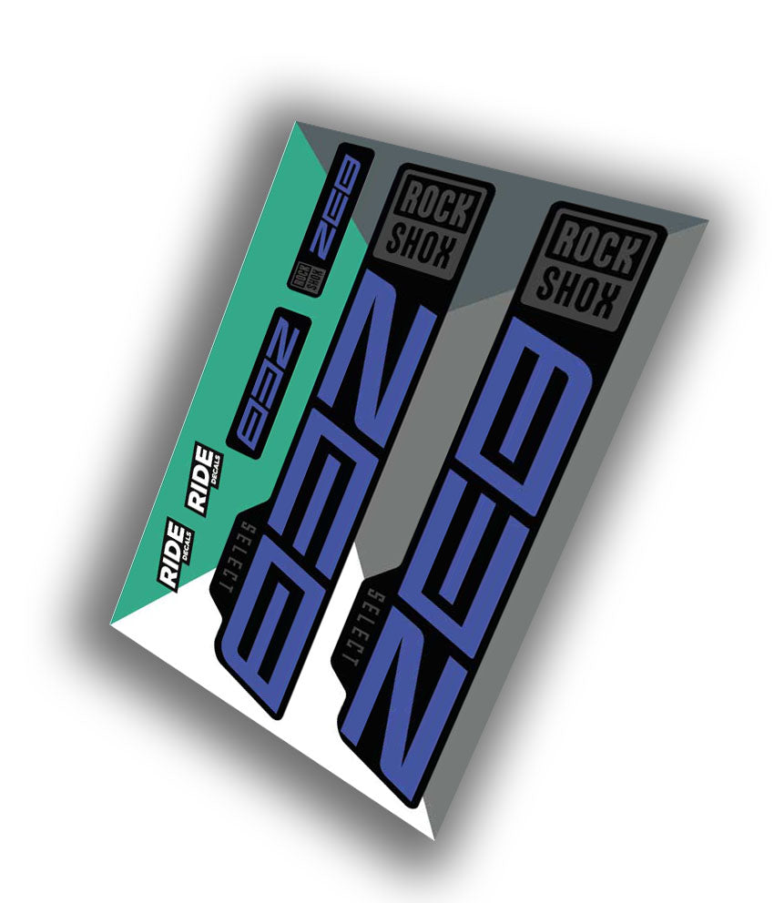 Rockshox Zeb Select Decals | Slate Blue | 2021