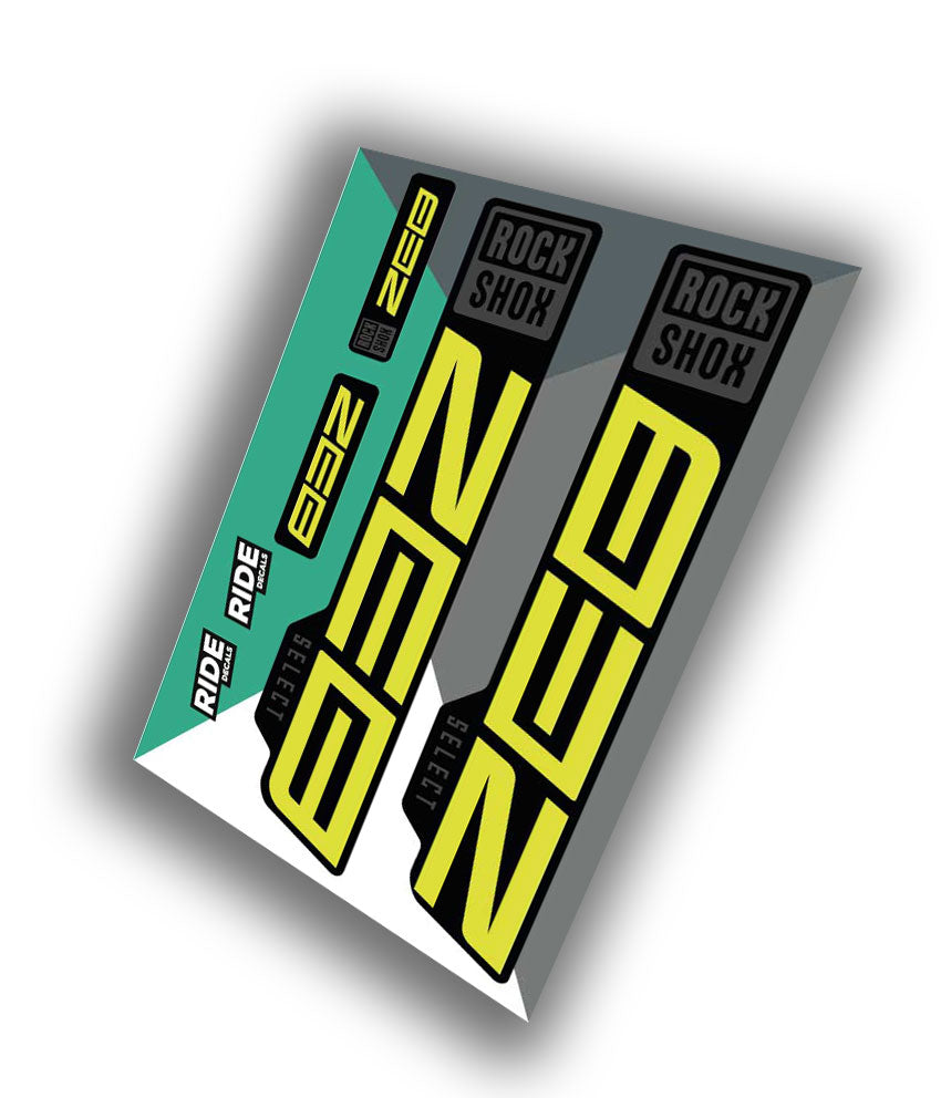 Rockshox Zeb Select Decals | Yellow | 2021