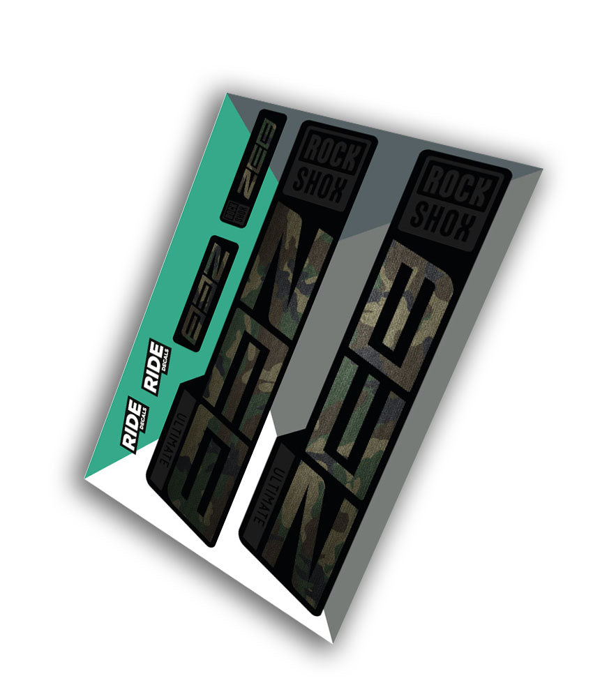 Rockshox Zeb Ultimate Decals | Camo | 2021