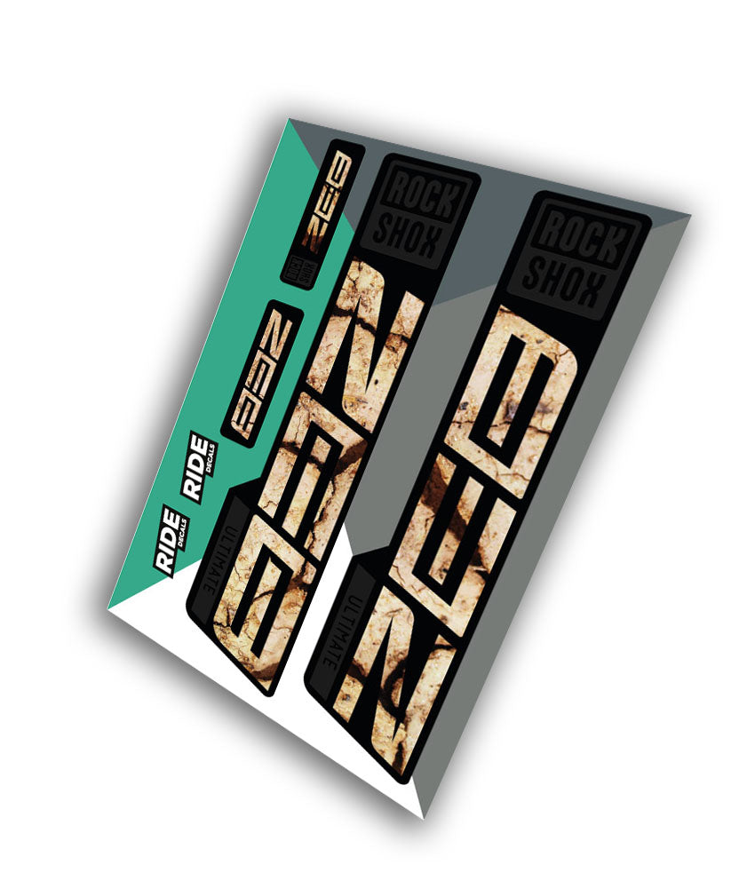 Rockshox Zeb Ultimate Decals | Scorched Eart | 2021