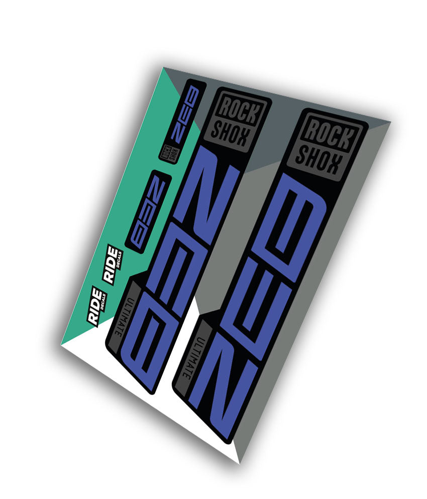 Rockshox Zeb Ultimate Decals | Slate Blue | 2021