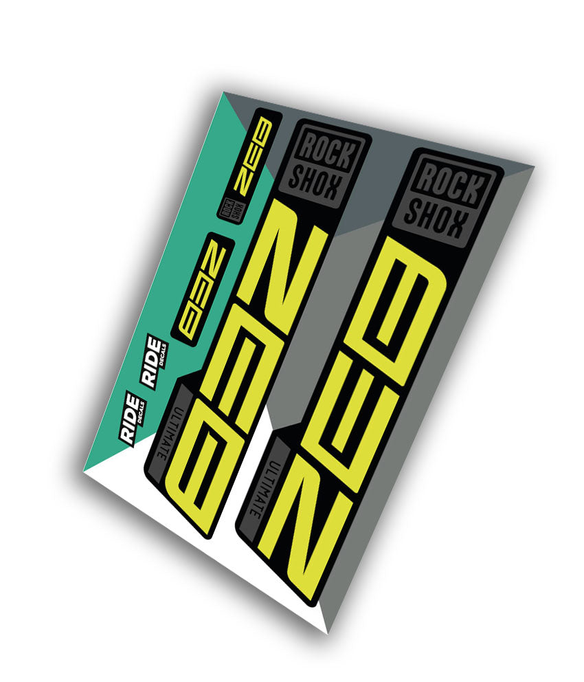 Rockshox Zeb Ultimate Decals | Yellow | 2021