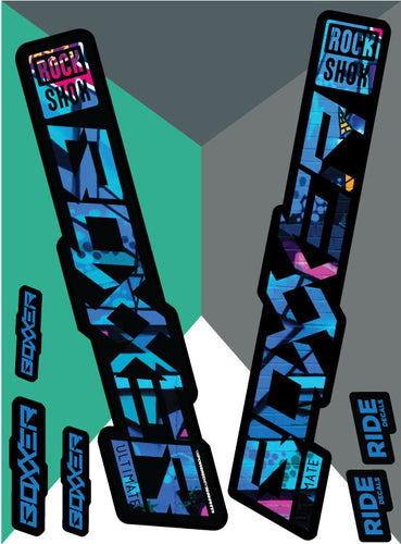 RockShox Boxxer Ultimate Decals By Ride Decals - Graffiti